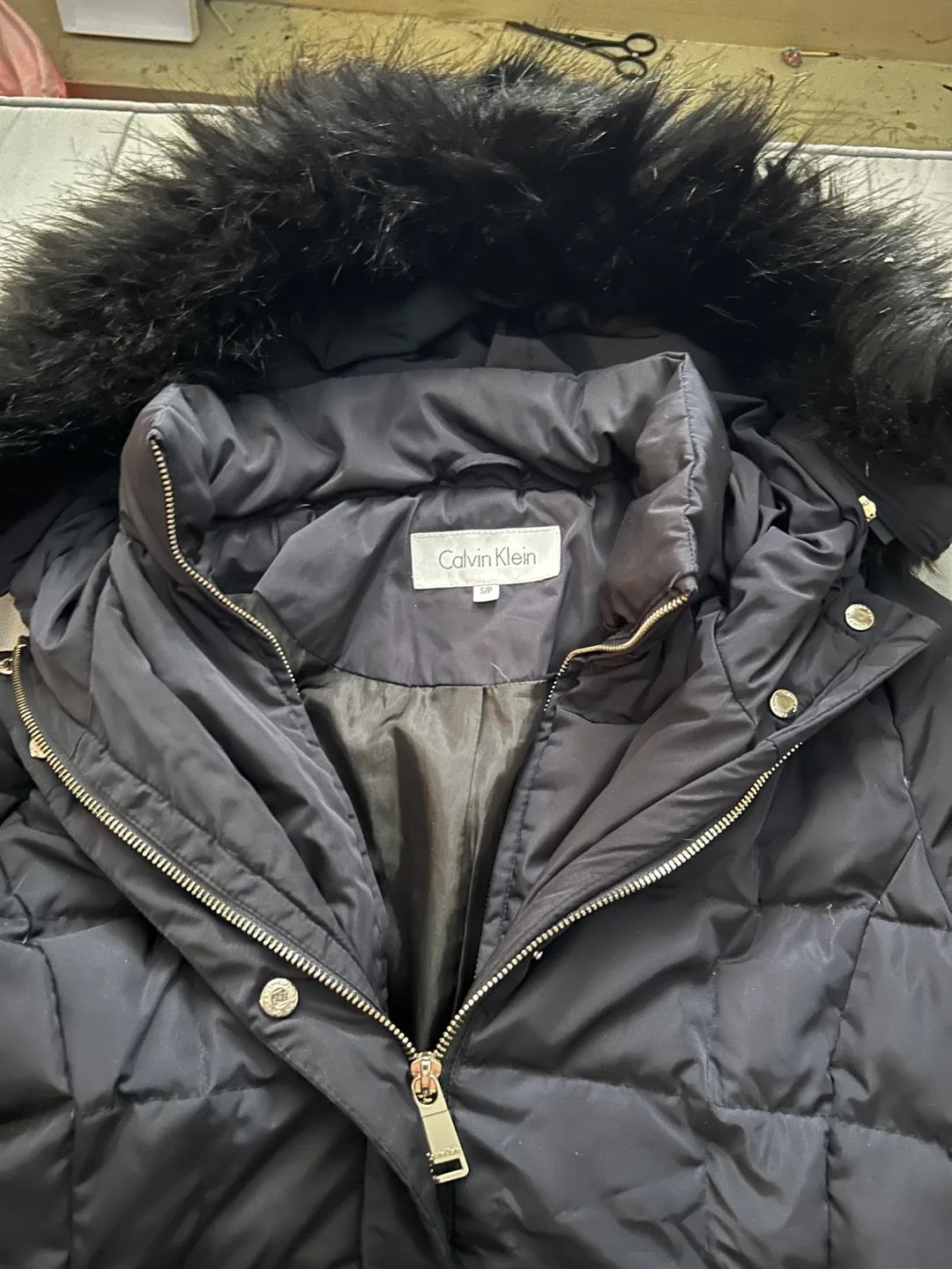 Calvin Klein Black Puffer Coat image indicator(10)