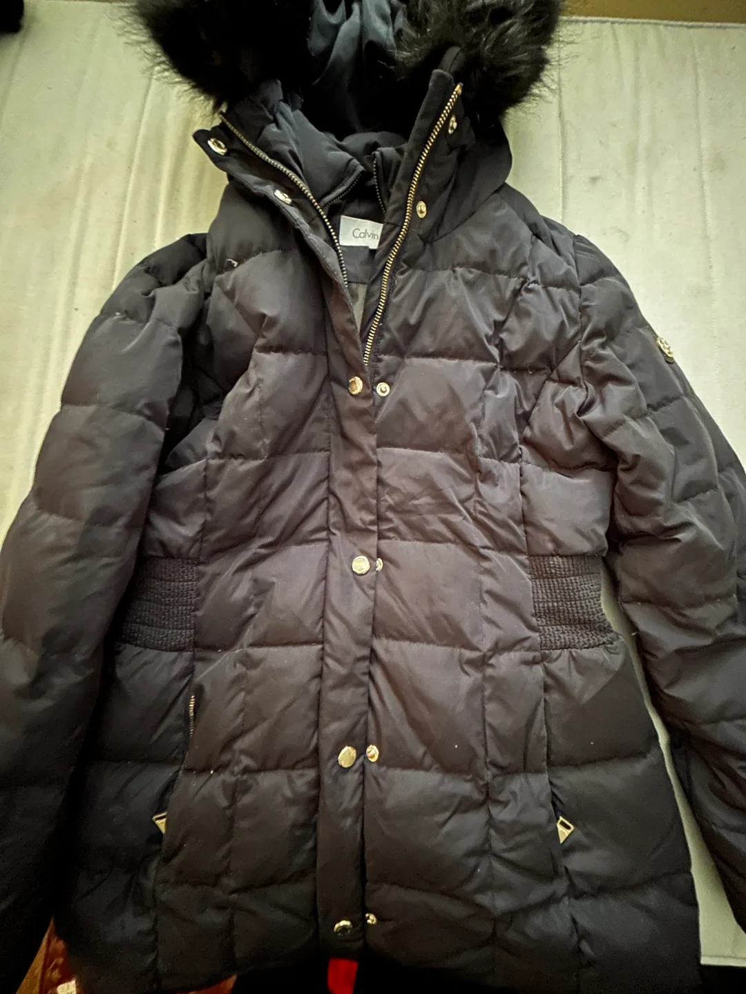 Calvin Klein Black Puffer Coat image indicator(8)