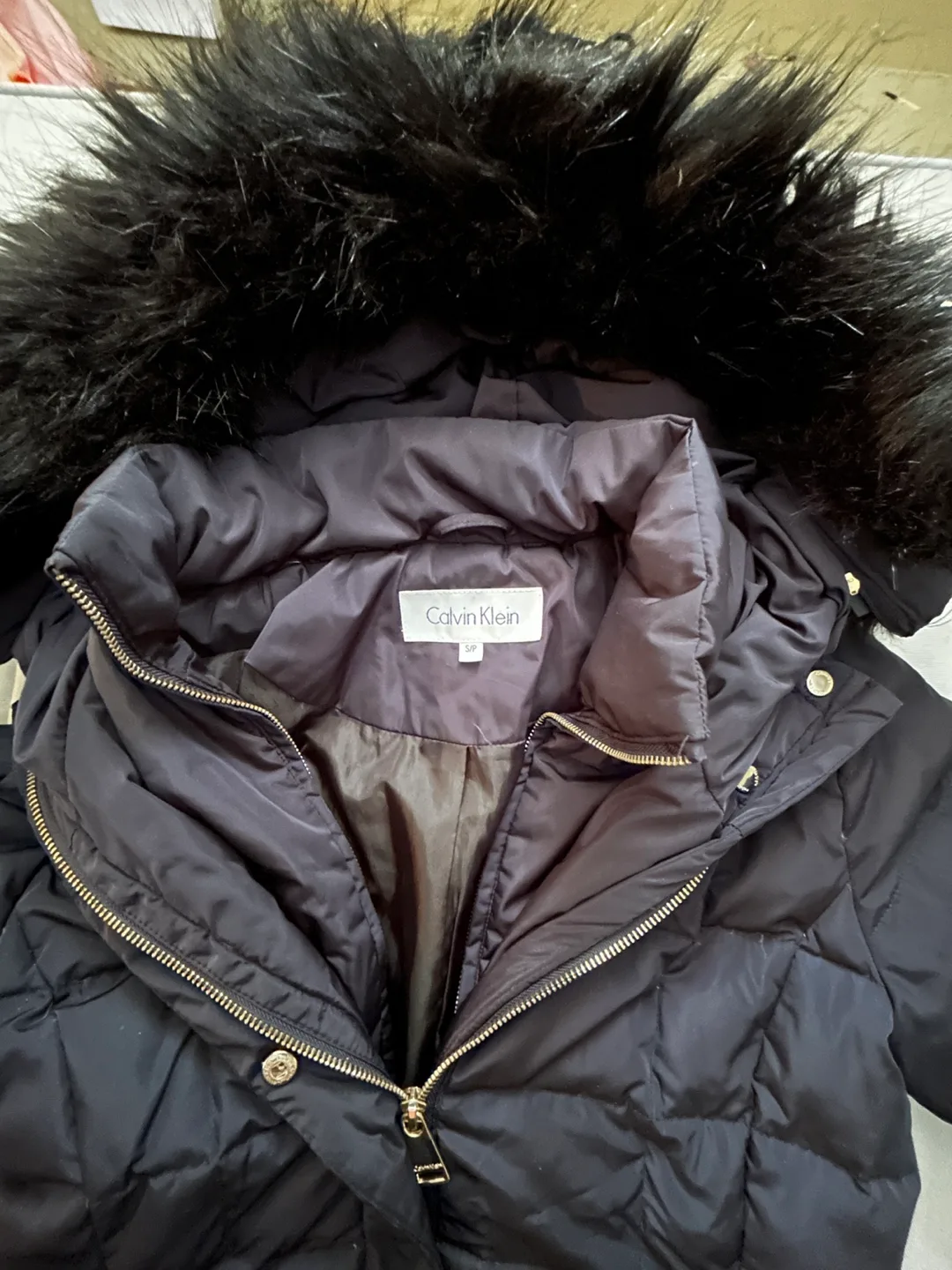 Calvin Klein Black Puffer Coat image indicator(9)