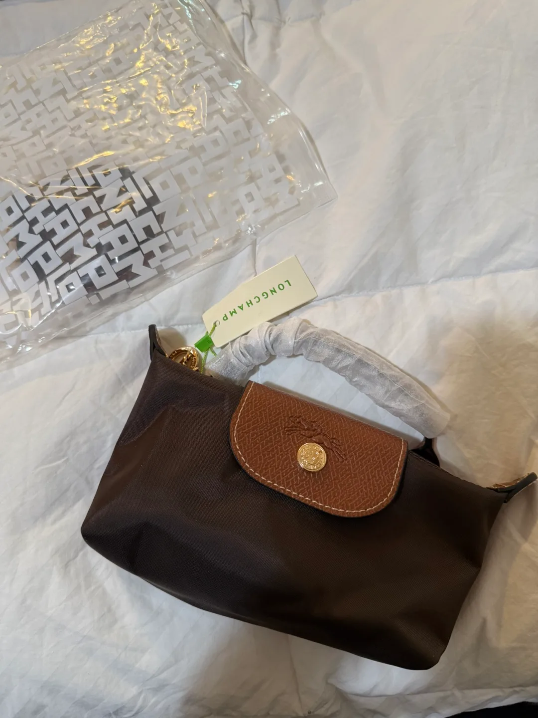 New Longchamp Le Pliage Mini Brown thumbnail
