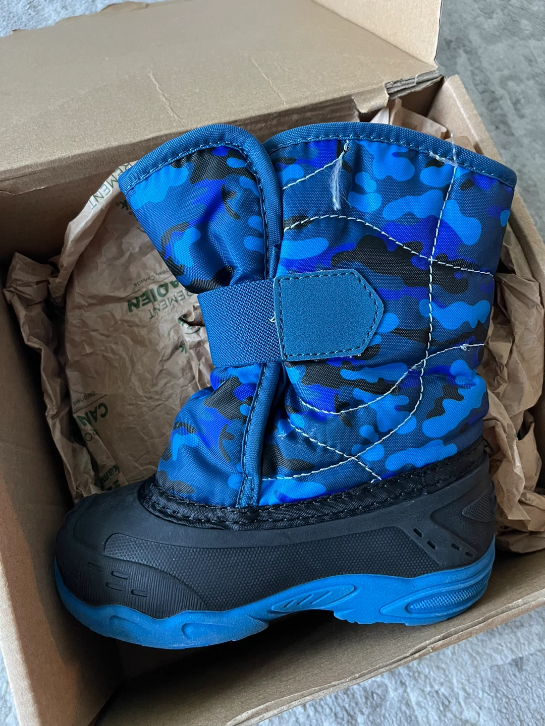Kamik Blue Camo Snow Boots - Size 9 - photo 2