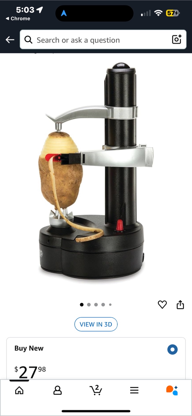 Starfrit Rotato Express Electric Potato Peeler - photo 3