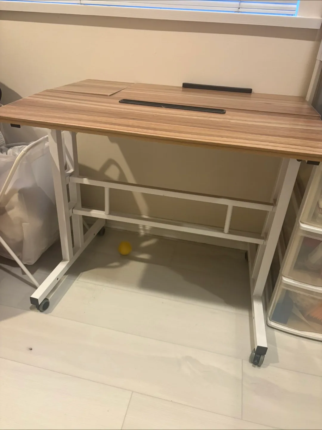 Adjustable Height Rolling Desk