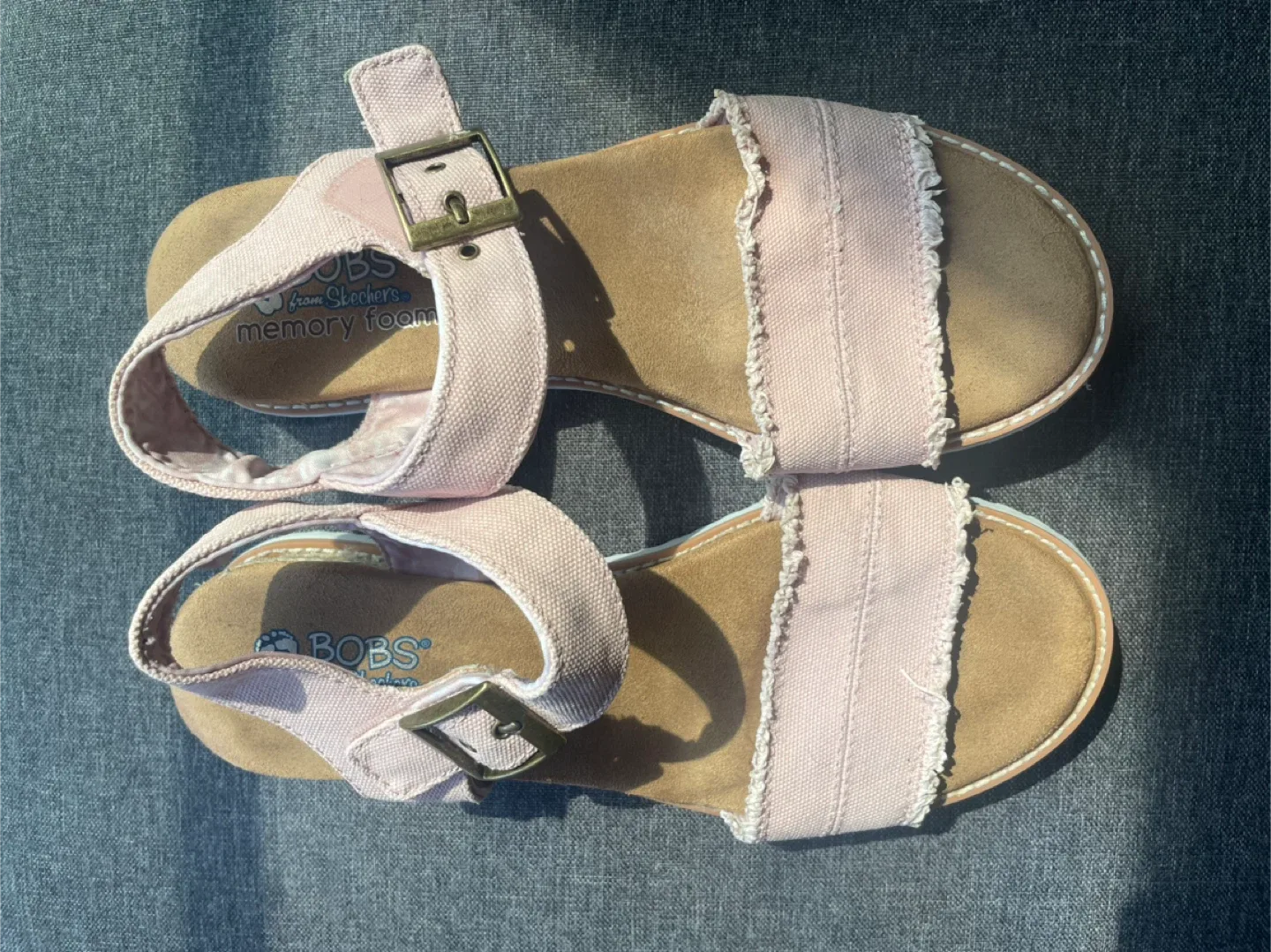 BOBS from Skechers Pink Sandals - Size 9.5 thumbnail