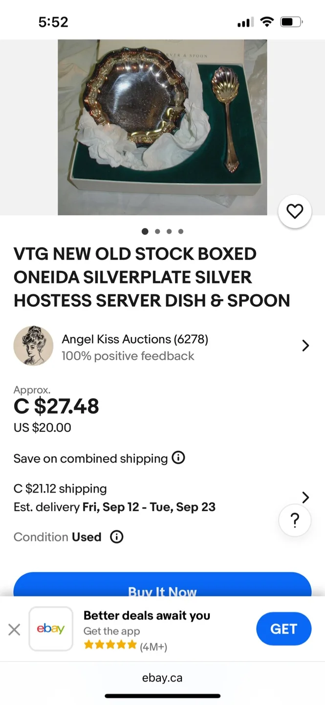 Oneida Silverplate 2-Piece Party Set NEW image indicator(5)