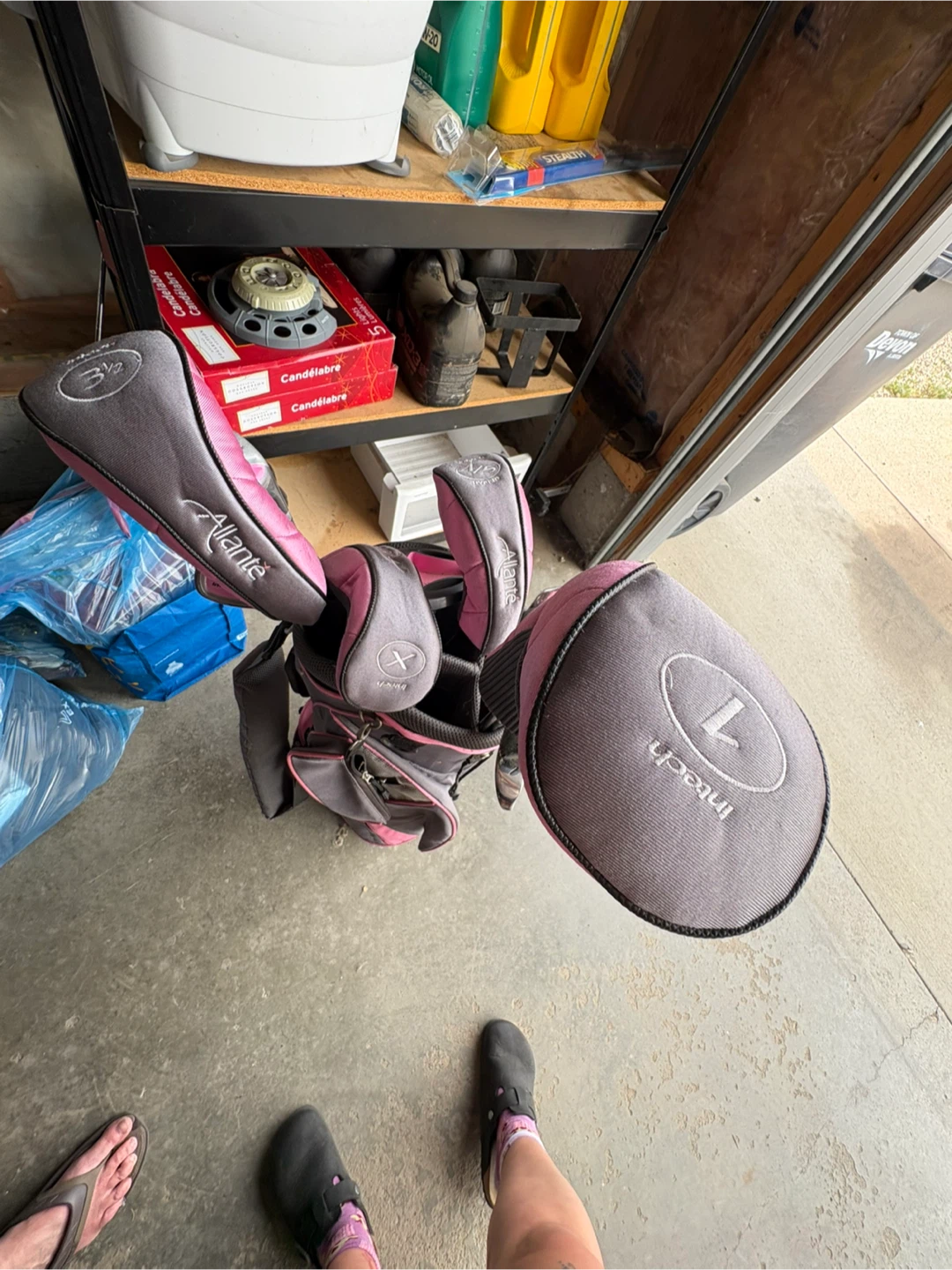 Allante Golf Club Set - Pink & Grey