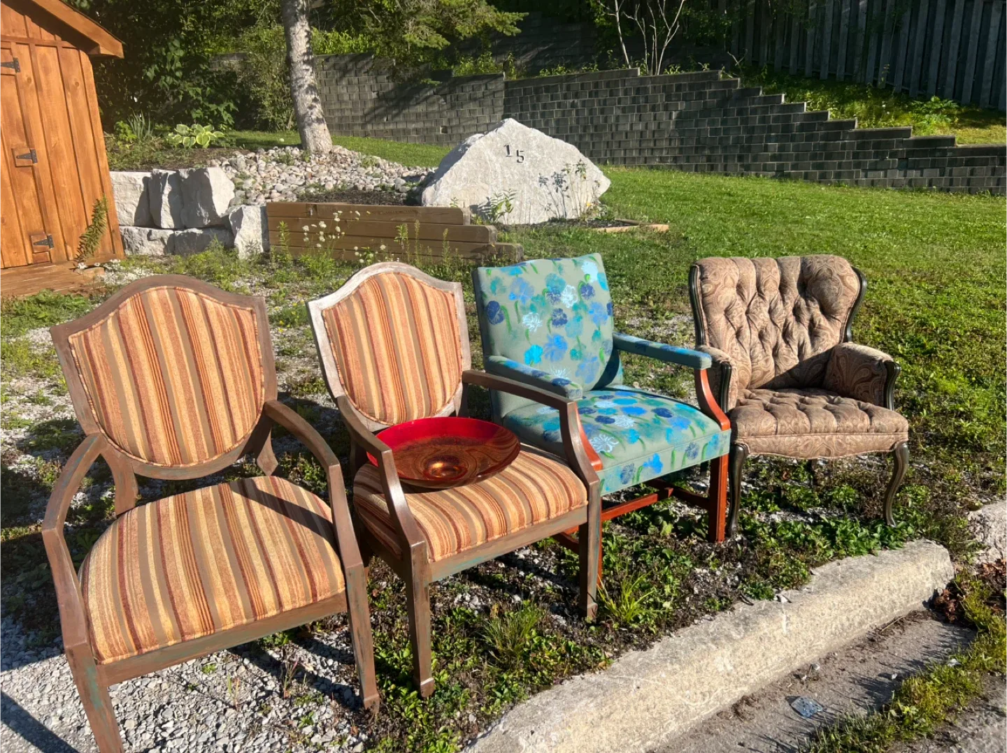 Four Vintage Armchairs - Assorted Styles thumbnail