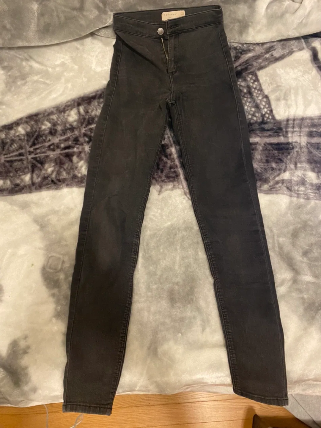 Topshop Black JONI Jeans Size W26 thumbnail