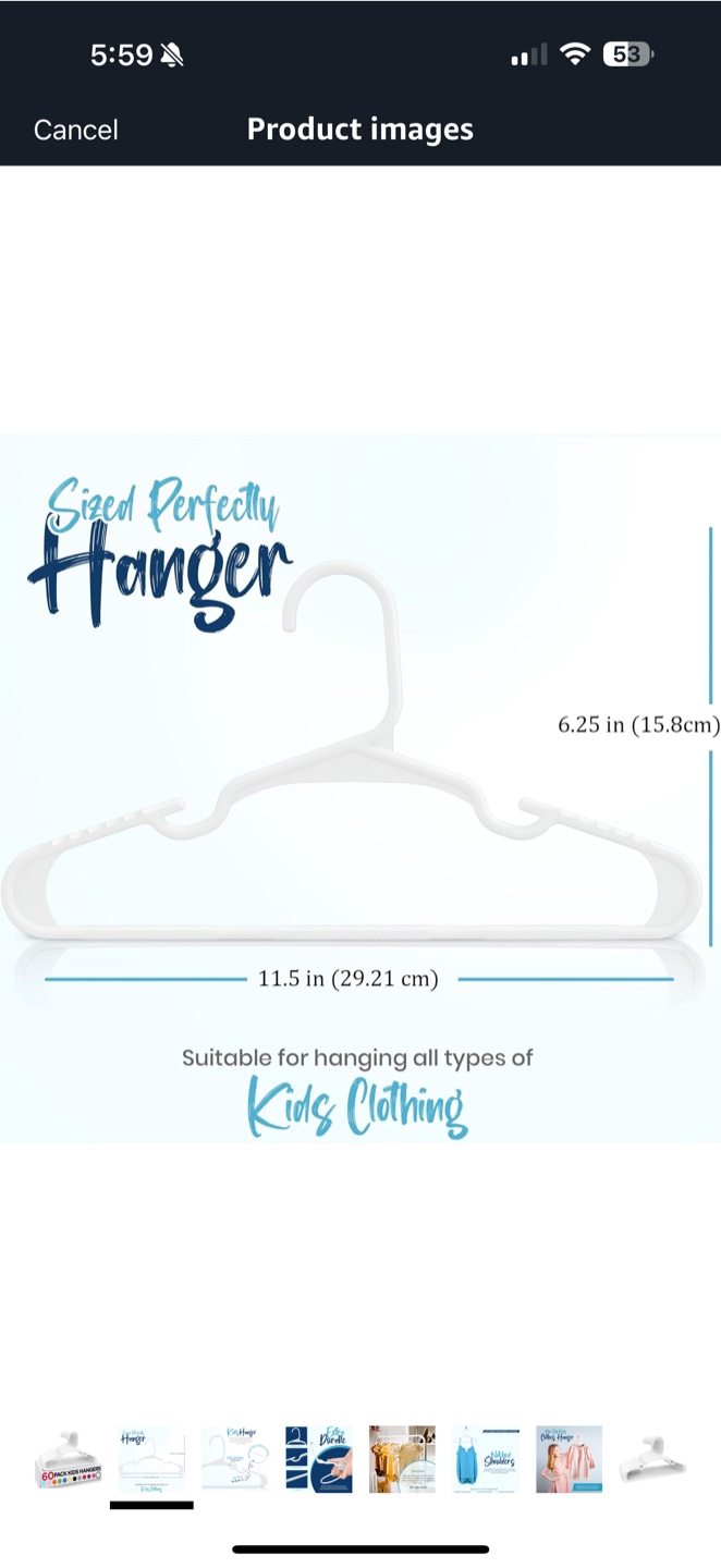 Kids Hangers - 60 Pack - photo 2