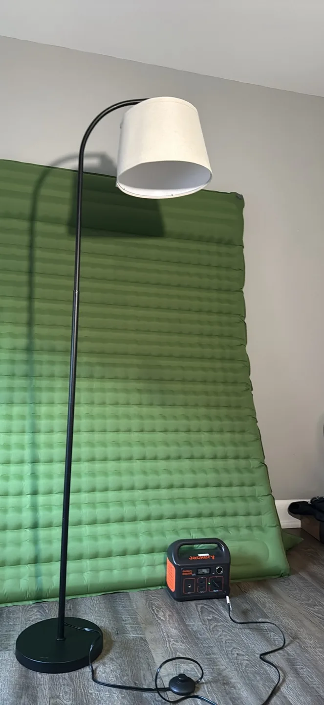 Floor Lamp with Adjustable Linen Lampshade image indicator(9)