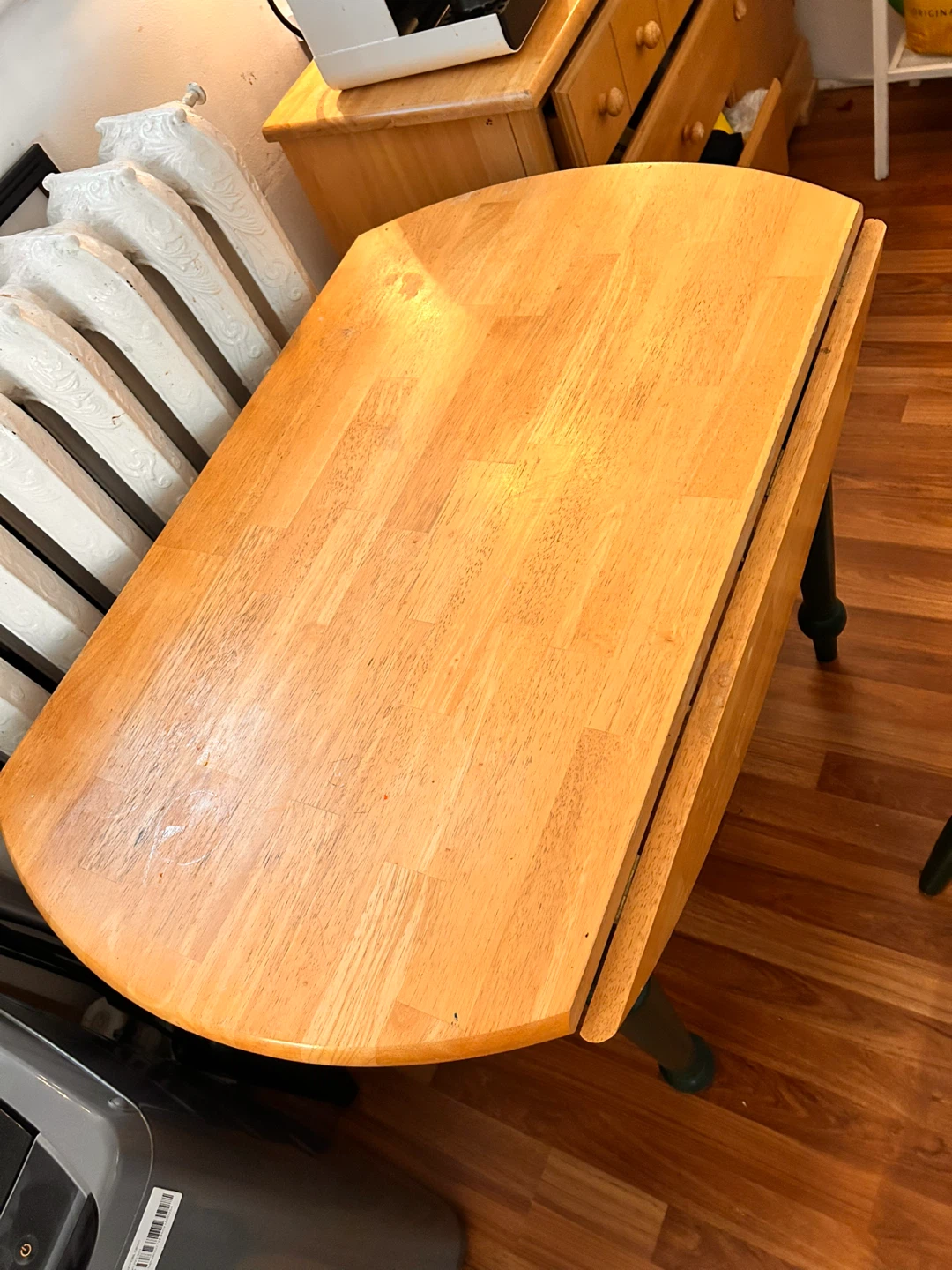 Drop Leaf Kitchen Table - Round - photo 3