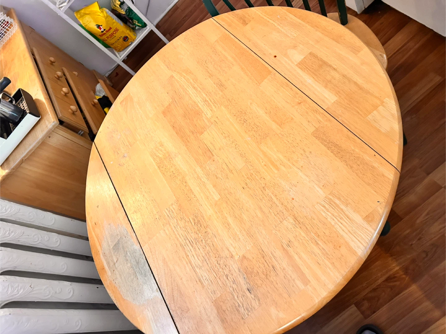 Drop Leaf Kitchen Table - Round - photo 5