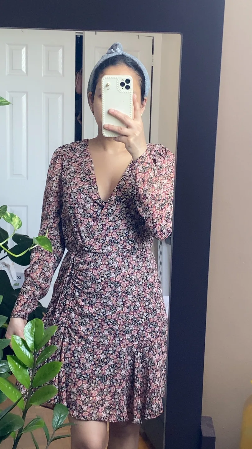 Floral Print Mini Dress thumbnail
