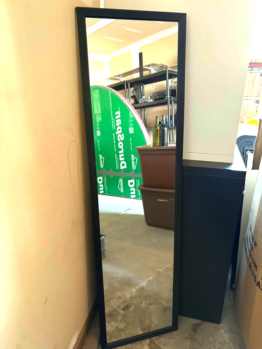 Wall hanging full length mirror