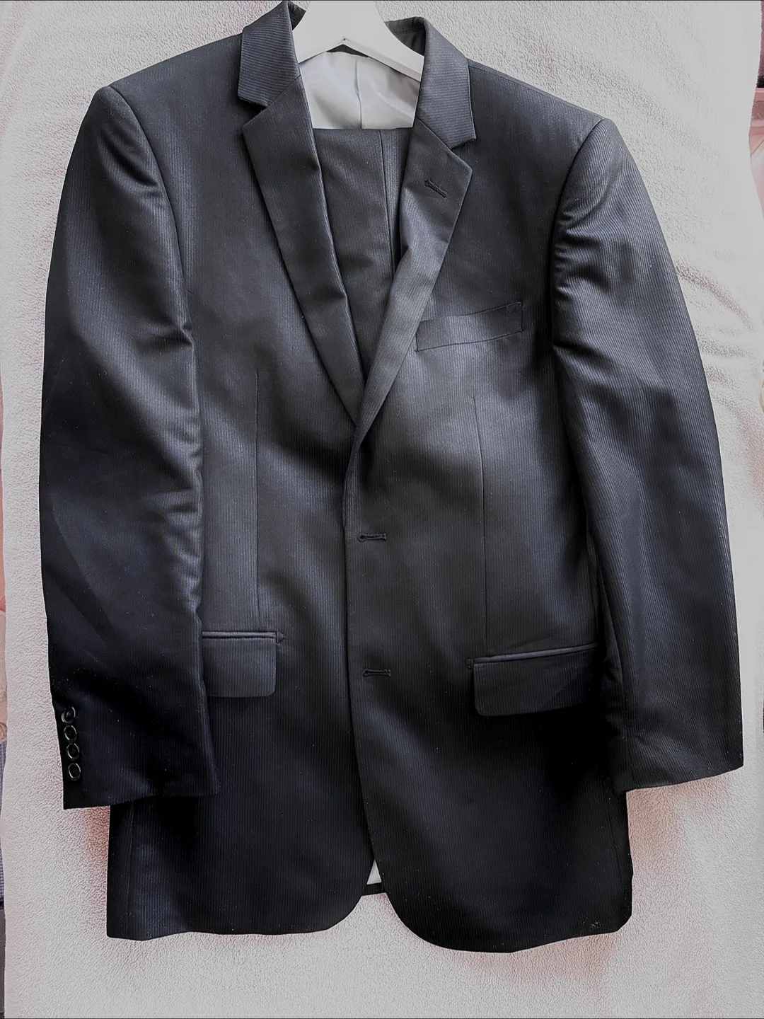 Stockhomme 2 piece black suit thumbnail