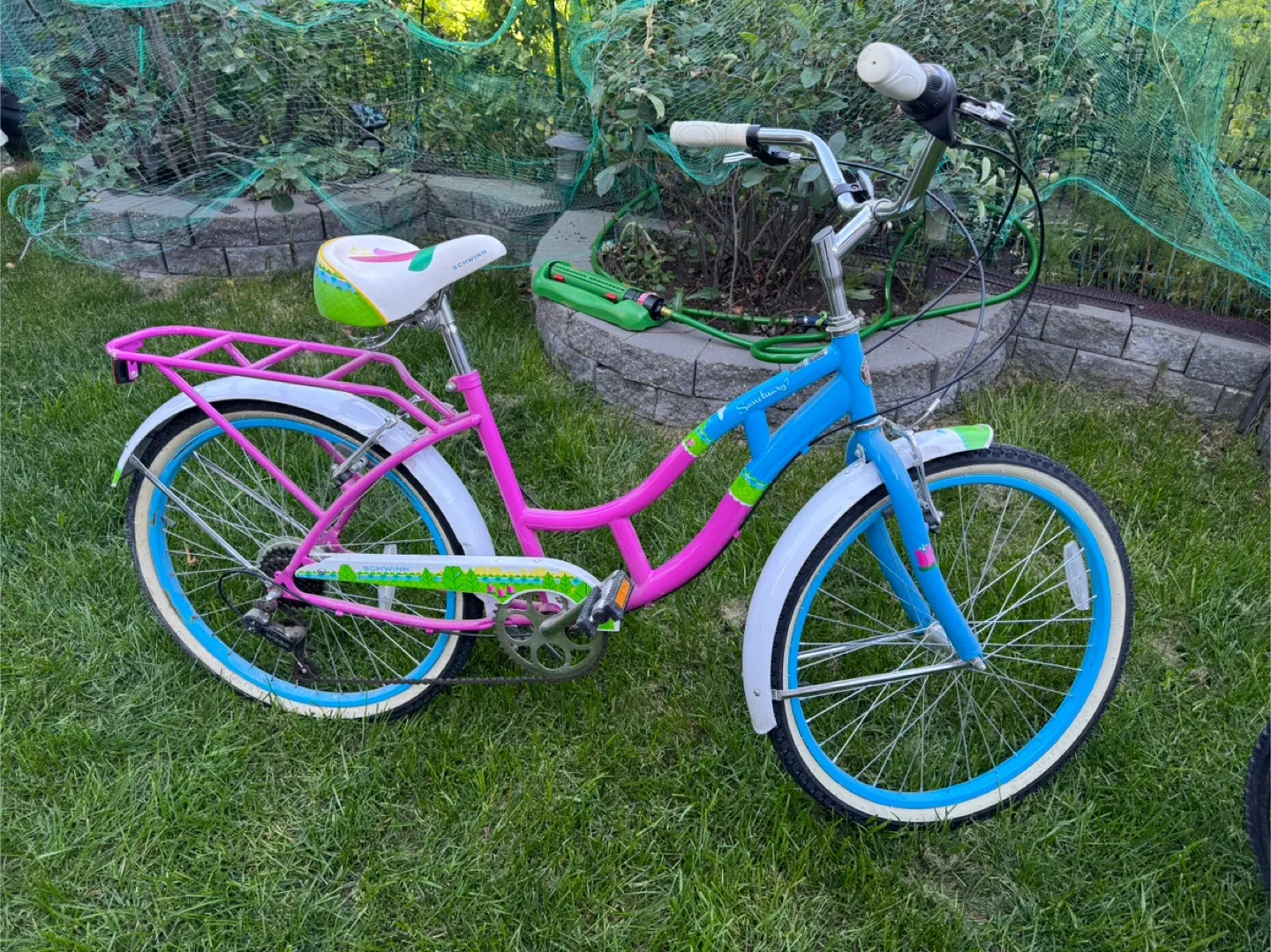 Schwinn Sanctuary Cruiser Bike - Blue & Pink