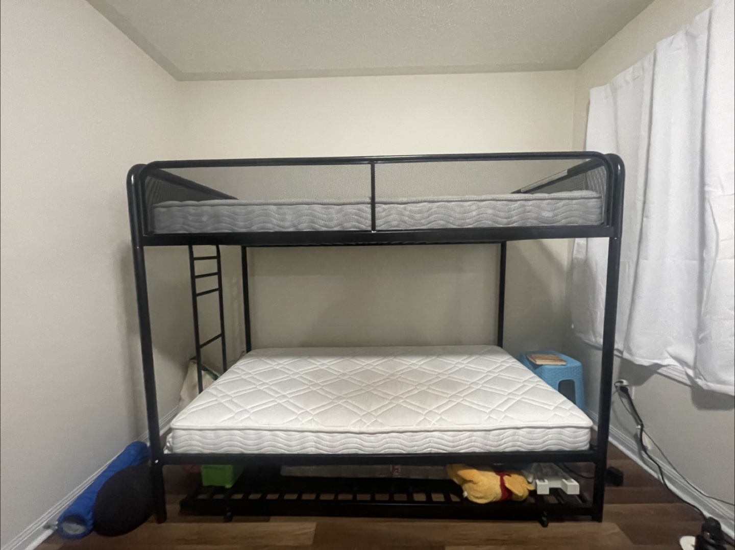 Black Metal Triple Bunk Bed