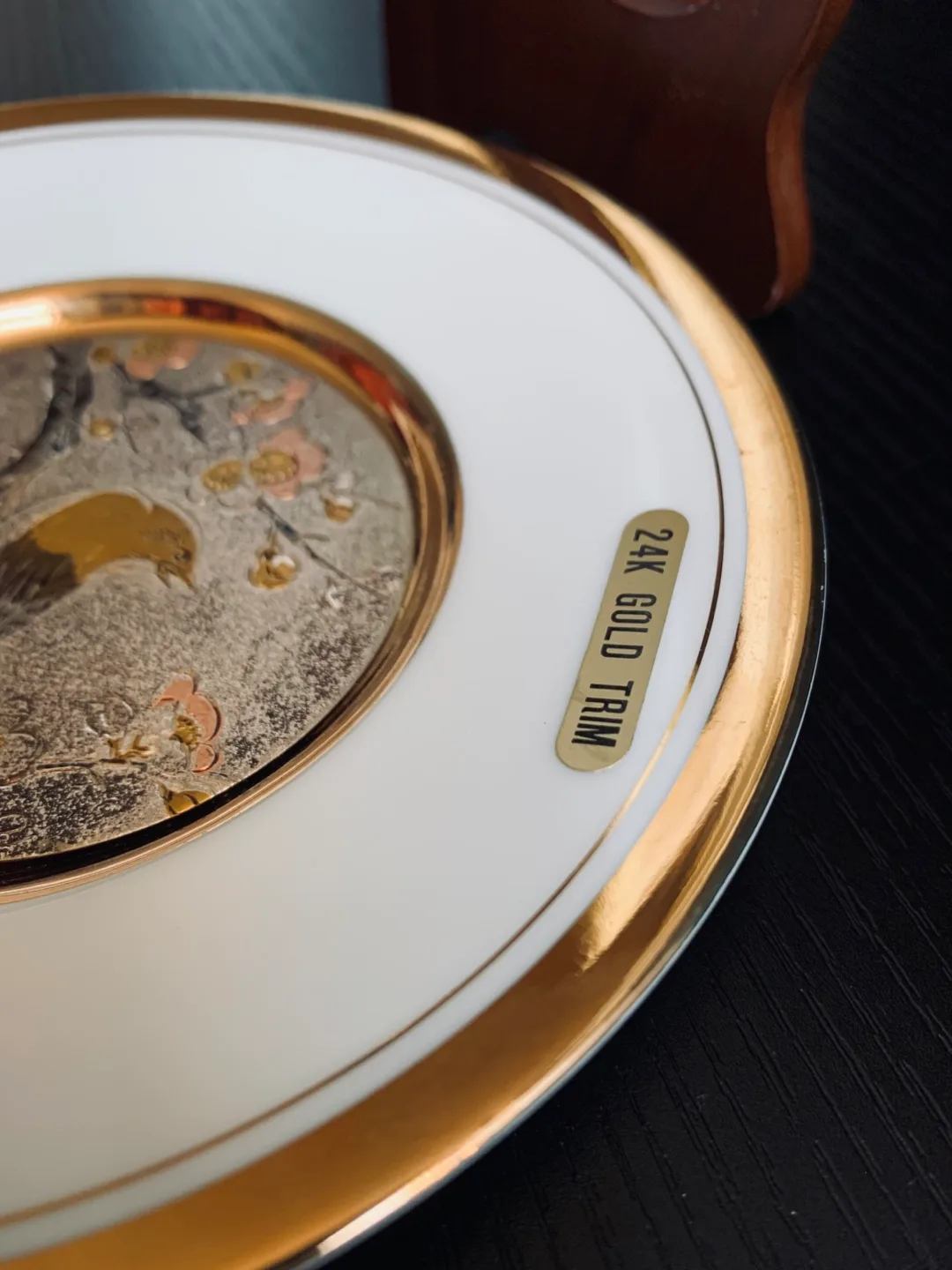 Vintage Art of Chokin 24K Gold Edged Plate image indicator(9)