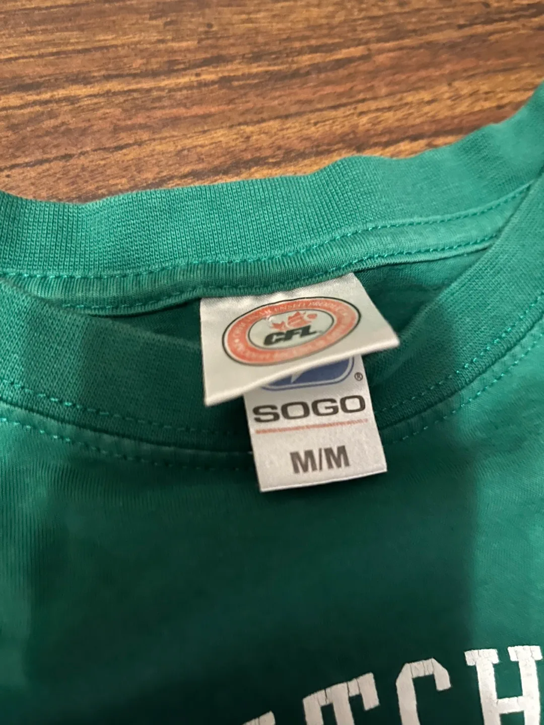 Saskatchewan Roughriders Men’s Medium Green T-Shirt image indicator(2)