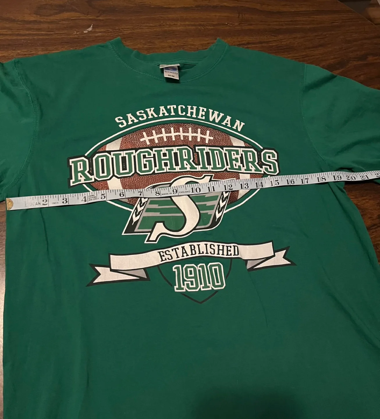 Saskatchewan Roughriders Men’s Medium Green T-Shirt image indicator(4)