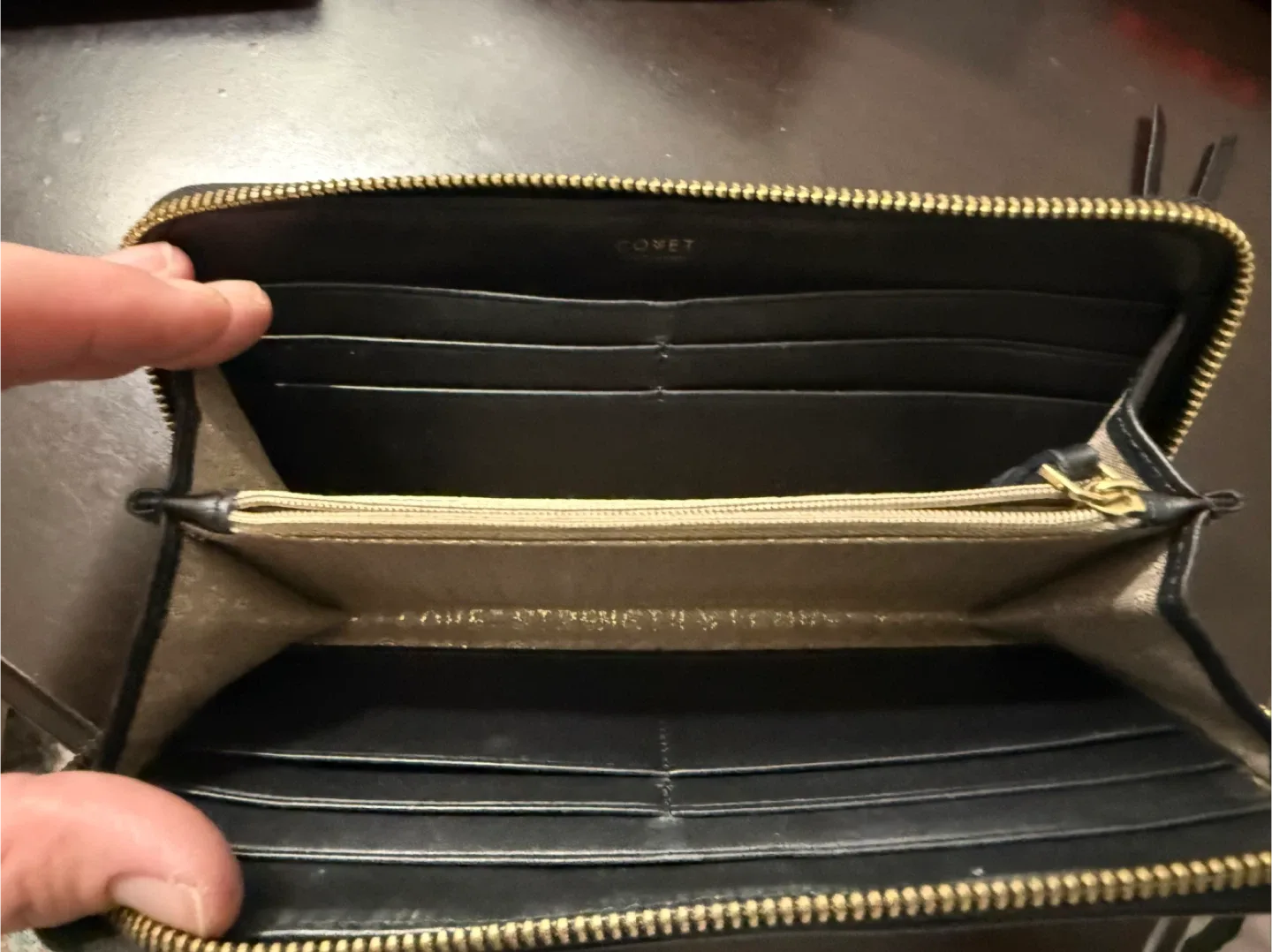 Stella &Dot Covet Black Chevron Wallet image indicator(2)