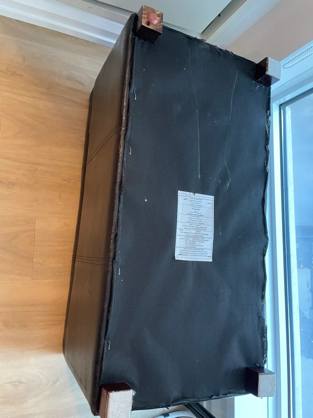 Storage Bench / Ottoman, Chocolate Brown Faux Leather image indicator(4)