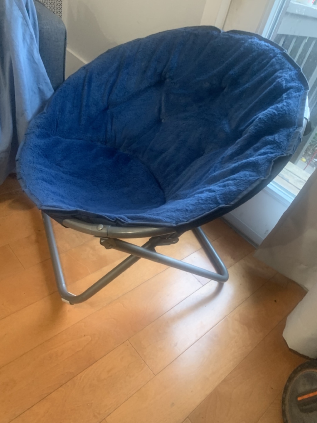 Blue saucer foldable Chair - photo 5