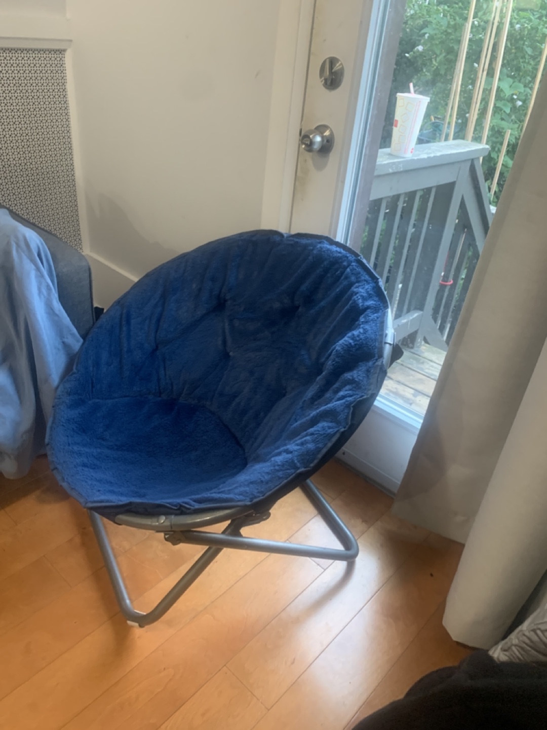 Blue saucer foldable Chair - photo 4