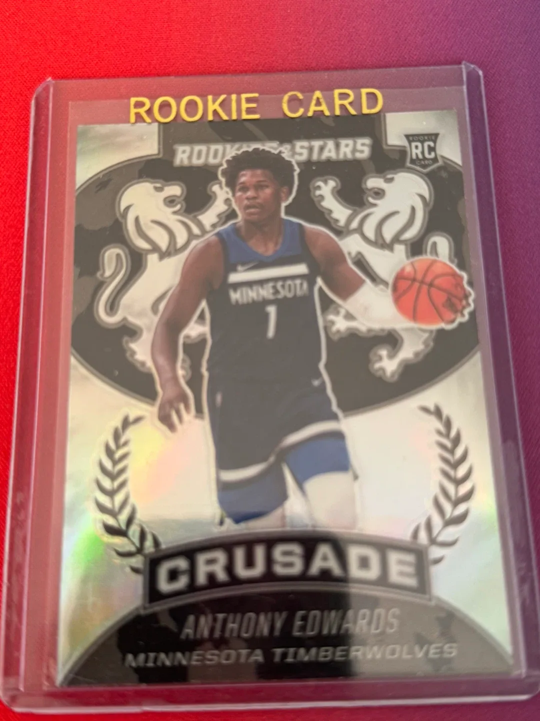 Anthony Edwards Rookie Card - Panini Crusade Silver Prizm thumbnail