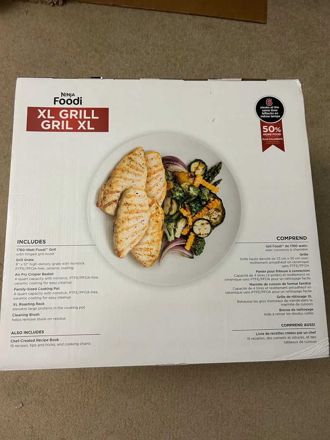 Ninja Foodi XL Grill/Gril XL image indicator(2)