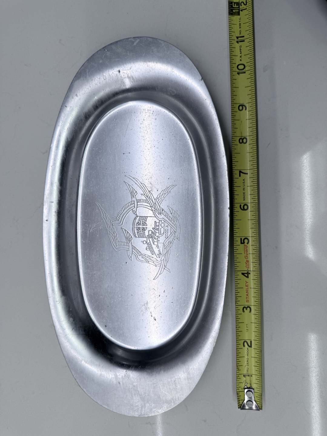 Vintage Aluminum Serving Tray