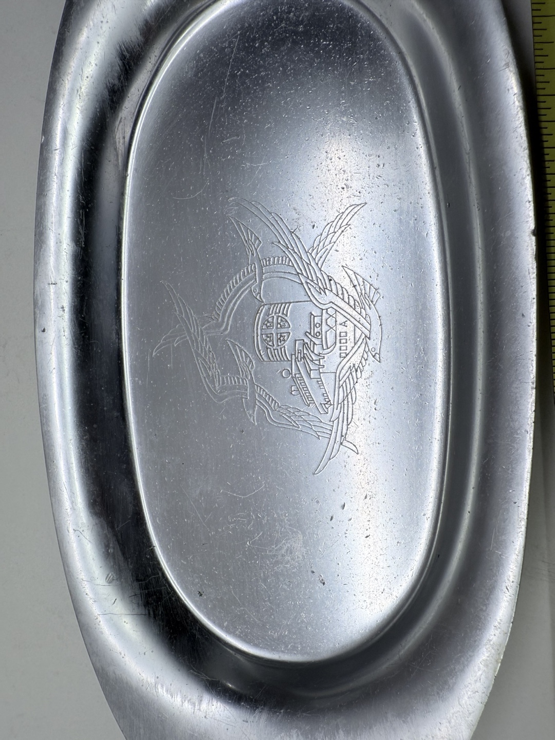Vintage Aluminum Serving Tray - photo 2