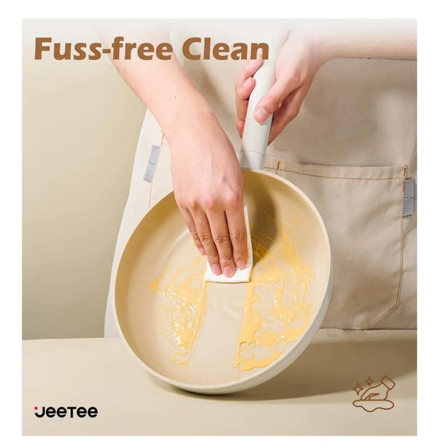 New! Ceramic non-stick Cookware frying pan - New! image indicator(3)