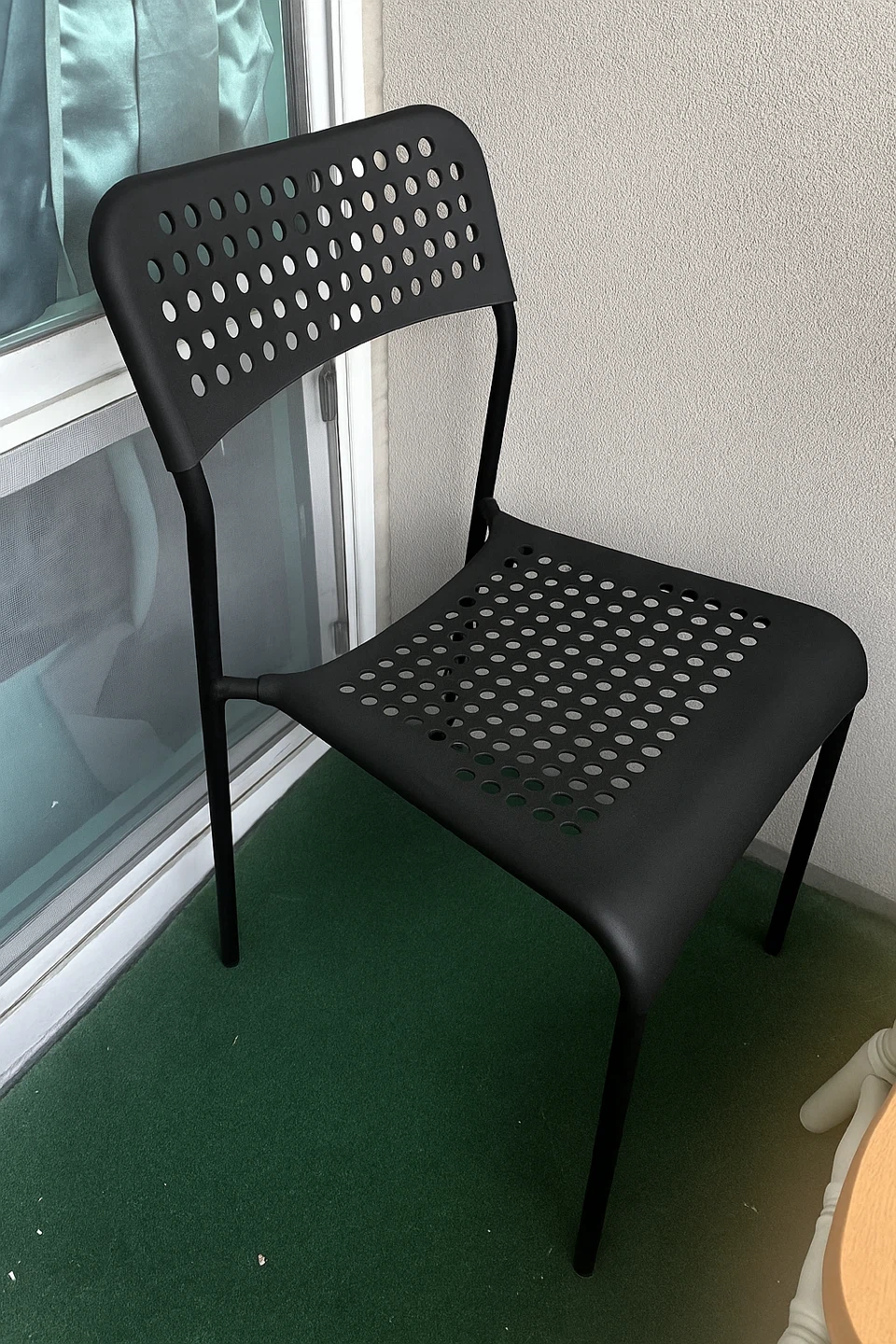 IKEA Black Plastic Chair