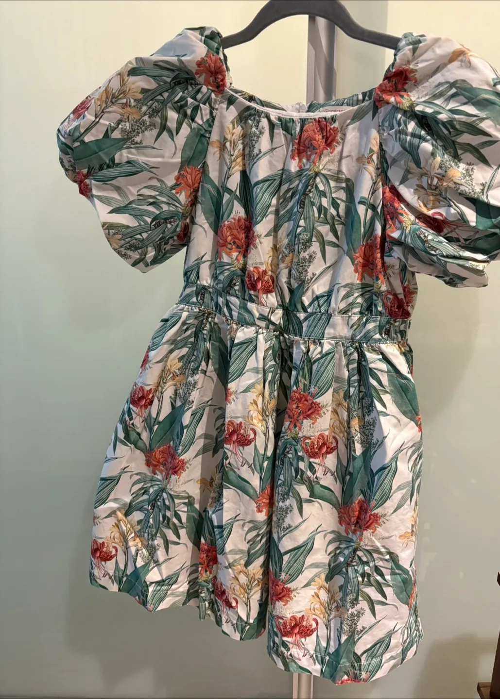 Floral Puff Sleeve Dress thumbnail