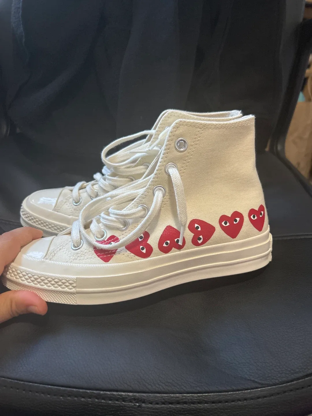 Converse x Comme des Garçons PLAY Chuck 70 High - US 4 thumbnail