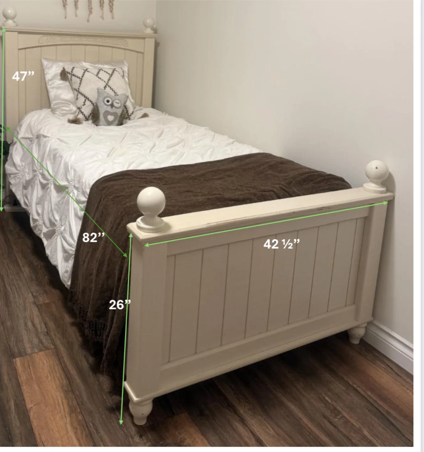 Ashley Twin Bed Frame plus Mattress