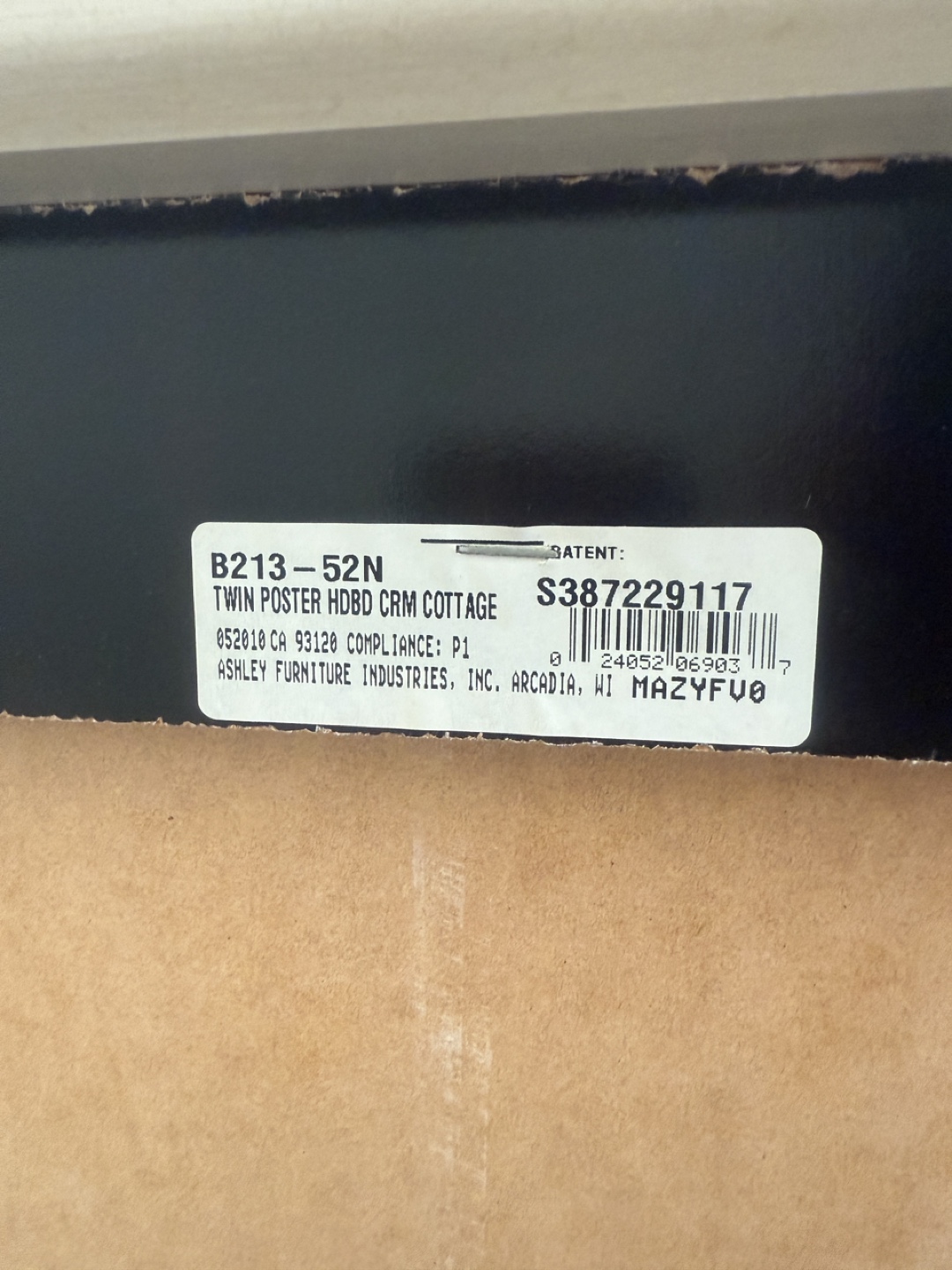 Ashley Twin Bed Frame plus Mattress - photo 2
