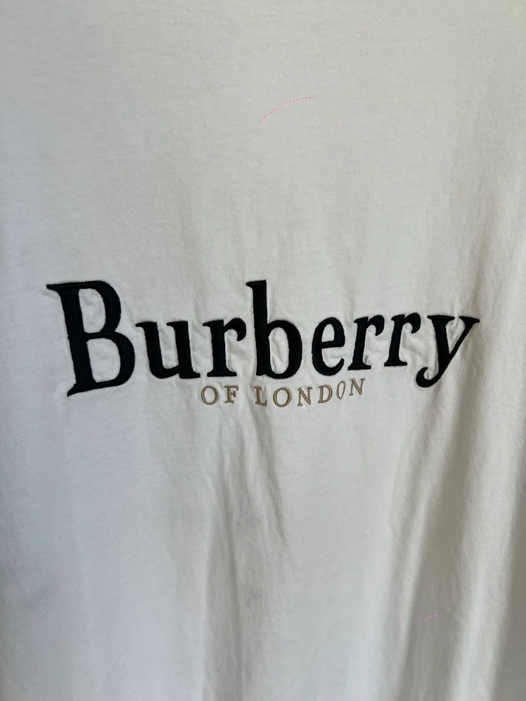 Burberry of London White T-Shirt Size Small image indicator(2)