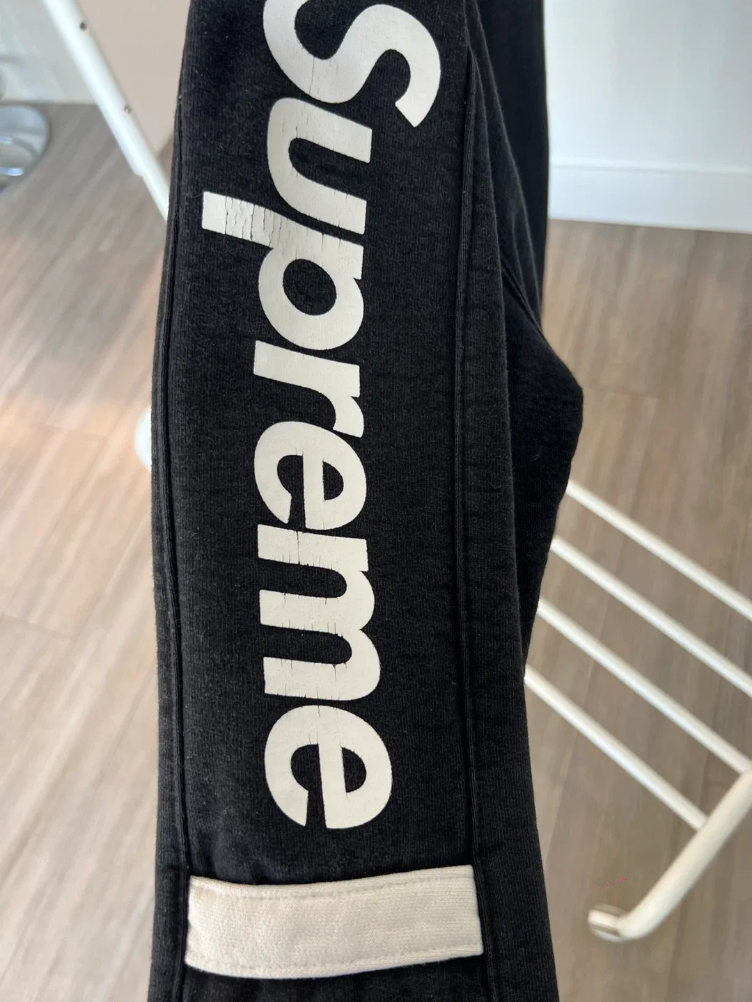 Supreme Zip Up Hoodie - Black, Size Medium image indicator(6)