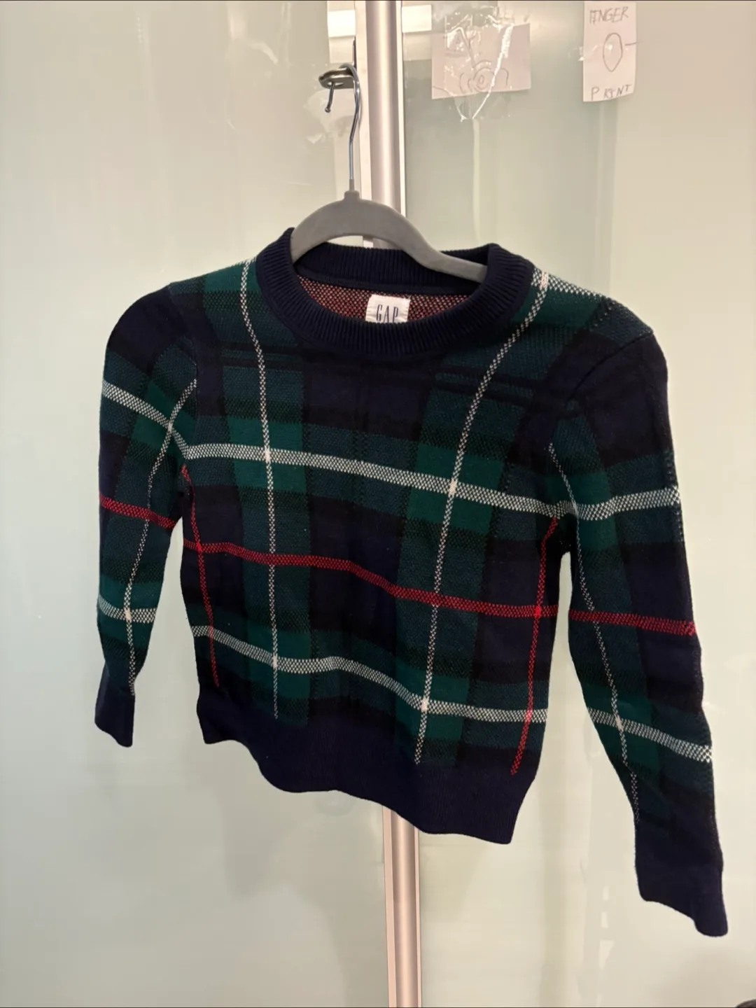 NWT GAP Kids Plaid Sweater - Size S (6-7) thumbnail