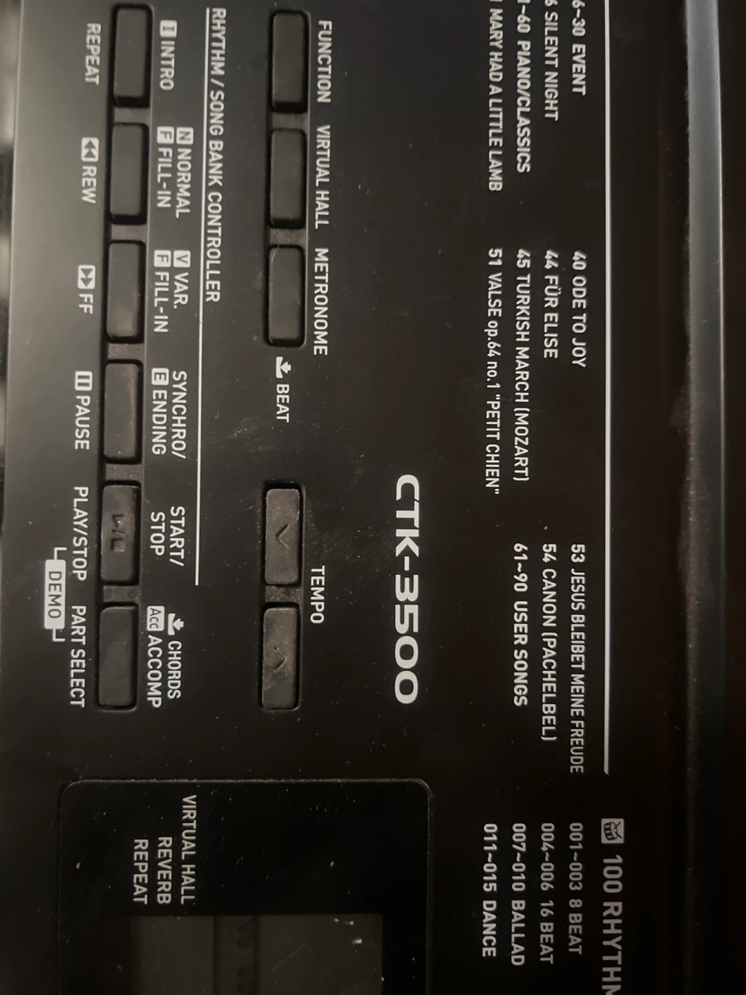 Casio CTK-3500 Keyboard with Stand & Bench - photo 3