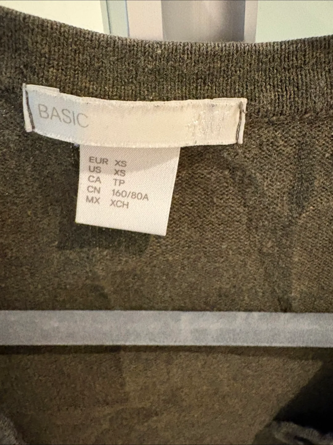 H&M Basic Olive Cardigan - XS image indicator(2)