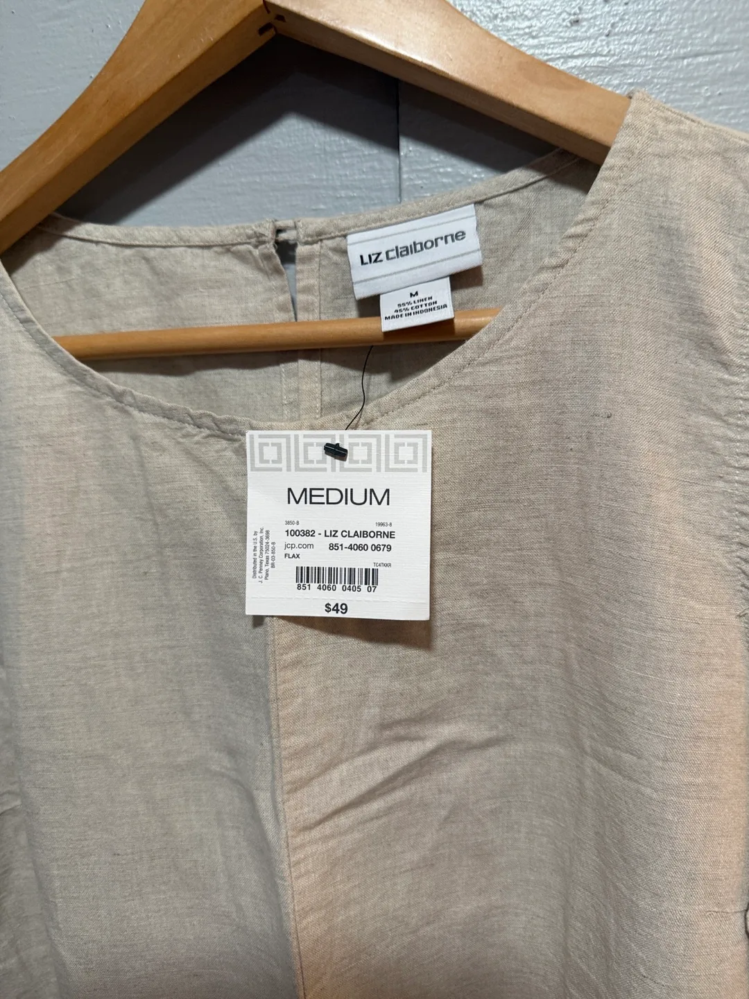 Liz Claiborne Linen Dress - Size Medium image indicator(2)