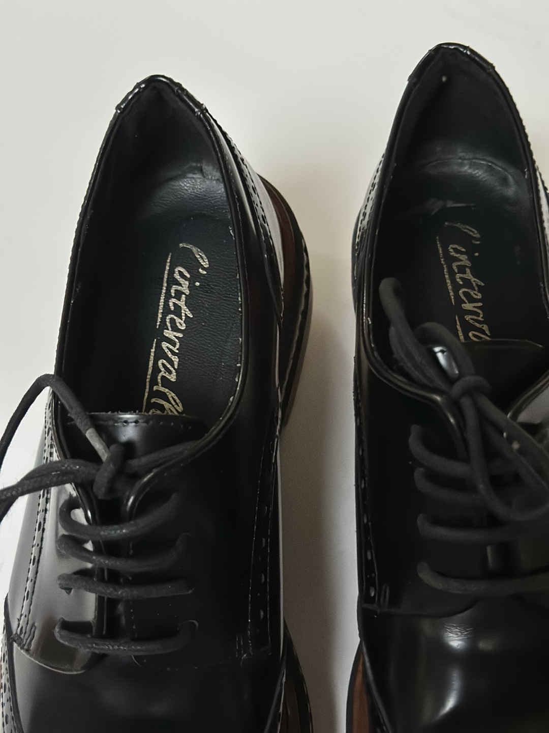 L'intervalle Black Platform Oxford Shoes size 7 / EU 38 - photo 4