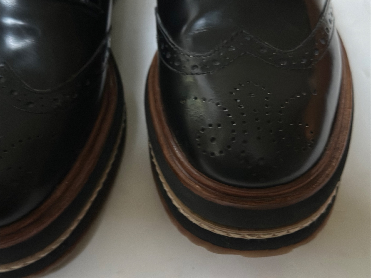L'intervalle Black Platform Oxford Shoes size 7 / EU 38 - photo 5
