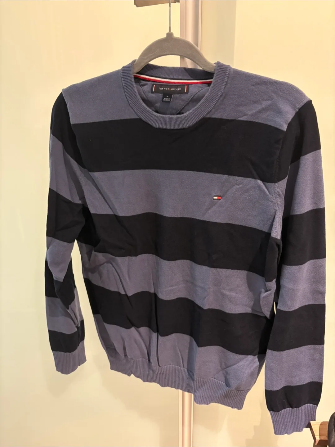 Tommy Hilfiger Men’s Striped Sweater - Medium thumbnail