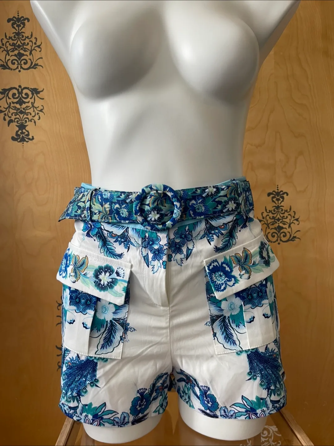 RARE Vintage 90s Set Peasant Blouse/Shorts image indicator(6)