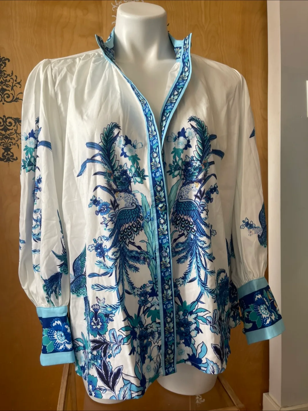 RARE Vintage 90s Set Peasant Blouse/Shorts image indicator(3)