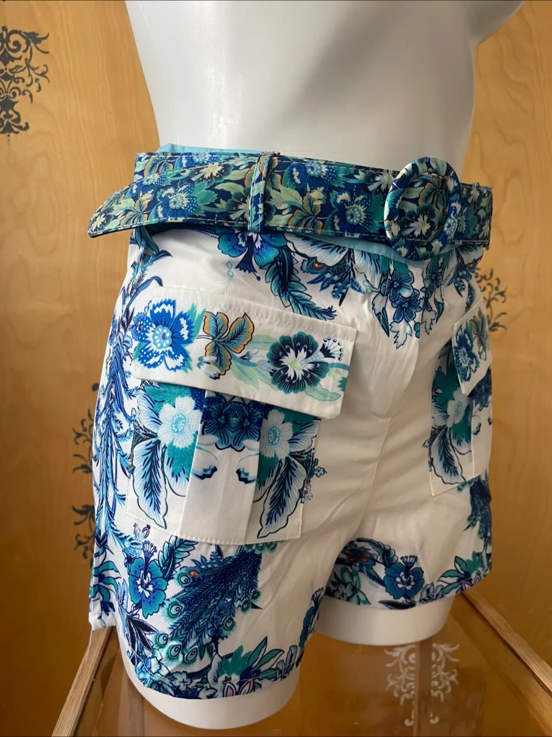 RARE Vintage 90s Set Peasant Blouse/Shorts image indicator(7)